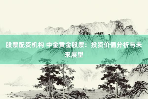 股票配资机构 中金黄金股票：投资价值分析与未来展望