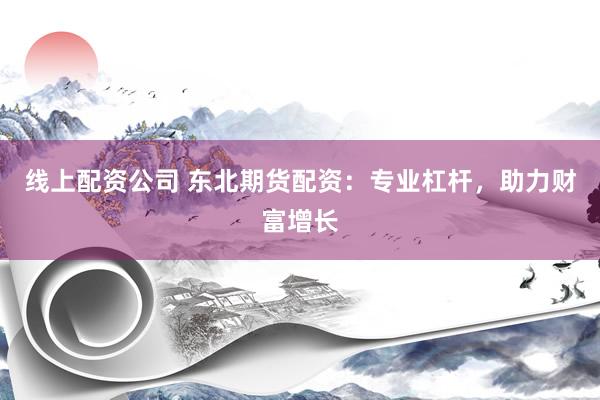 线上配资公司 东北期货配资：专业杠杆，助力财富增长
