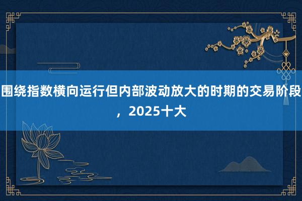 围绕指数横向运行但内部波动放大的时期的交易阶段，2025十大
